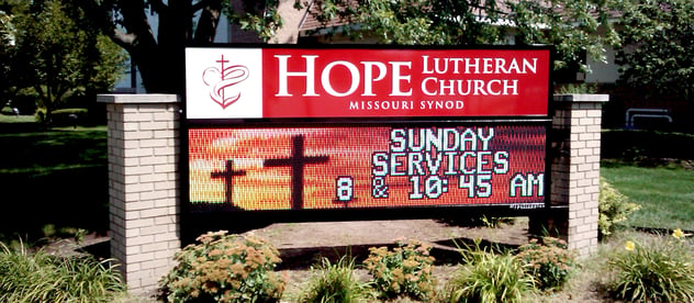 LED Church Sign